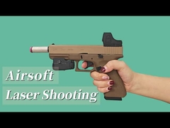 Peluru Latihan Laser Getaran Moncong Pistol Airsoft Glock, Simulasi Menembak Laser