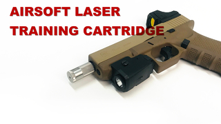Kartrid Pelatihan Laser Airsoft Pistol Merah/IR, Moncong Diaktifkan Getaran Dipasang