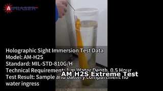 AM-H2S Holographic Weapon Sight Environmental Test Data sesuai dengan MIL-STD-810G/H