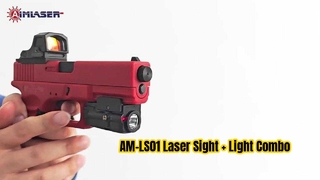 AM-LS01 Pistol Penglihatan Laser + Kombo Cahaya