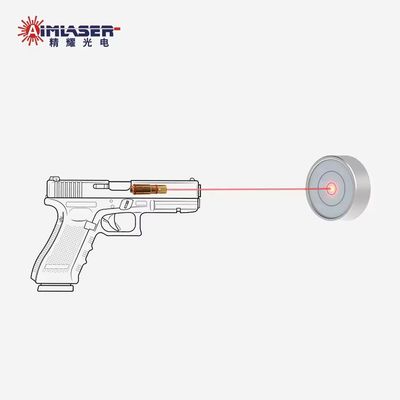 Kartrid Latihan Laser 9mm Lapisan Emas 650nm Peluru Laser Merah Untuk Latihan Api Kering