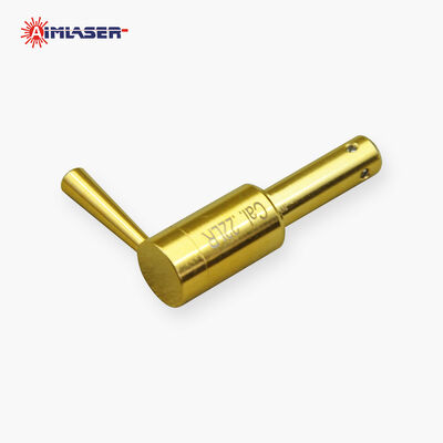 .22 LR Laser Bore Sight Dengan Pegangan Pelapis Emas Kartrid Laser Ruang untuk Pistol dan Senapan Kaliber .22 LR