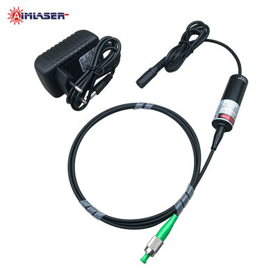 638nm 30mW Modul Laser Diode Fiber-Coupled Single-Mode dengan 4μm Fiber Core, FC/PC Connector, Driver dan Power Adapter